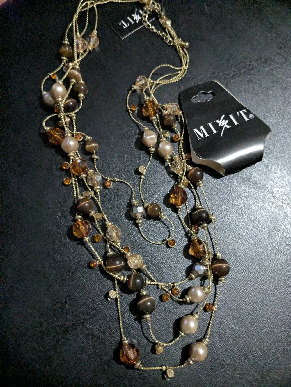 Brand New Mixit 5-Strand Layered Beaded Necklace – NWT